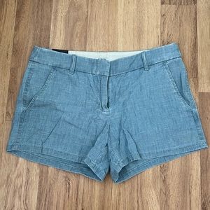 NWT J. Crew Factory Chambray 3 1/2” Women’s Shorts Size 4
